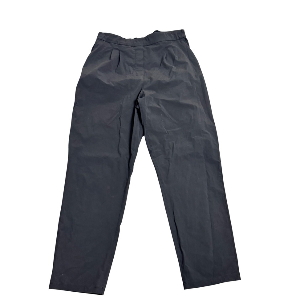 Lululemon Your True Trouser High Rise Pant Black Pleated Trousers Size 10